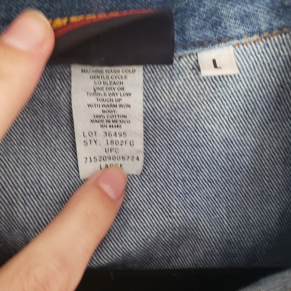 Vintage Faded Glory Mid Wash Denim Vest Large - Picture 2 of 8